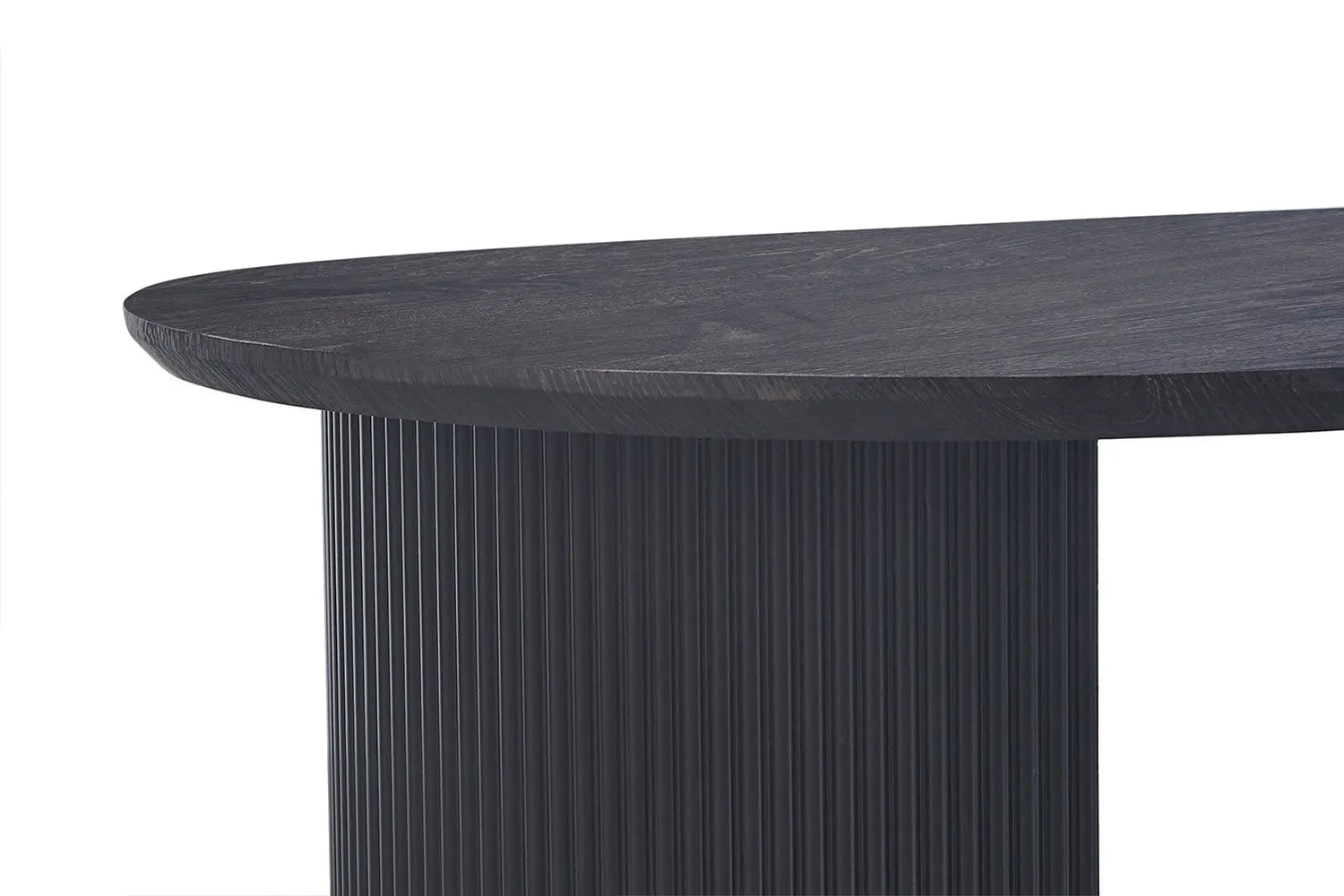 LYANE - Table Basse Ovale - 120 cm - Effet Brun foncé ROUSSEAU