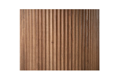 LYANE - Table Basse Ovale - 120 cm - Effet Chêne Vieilli ROUSSEAU