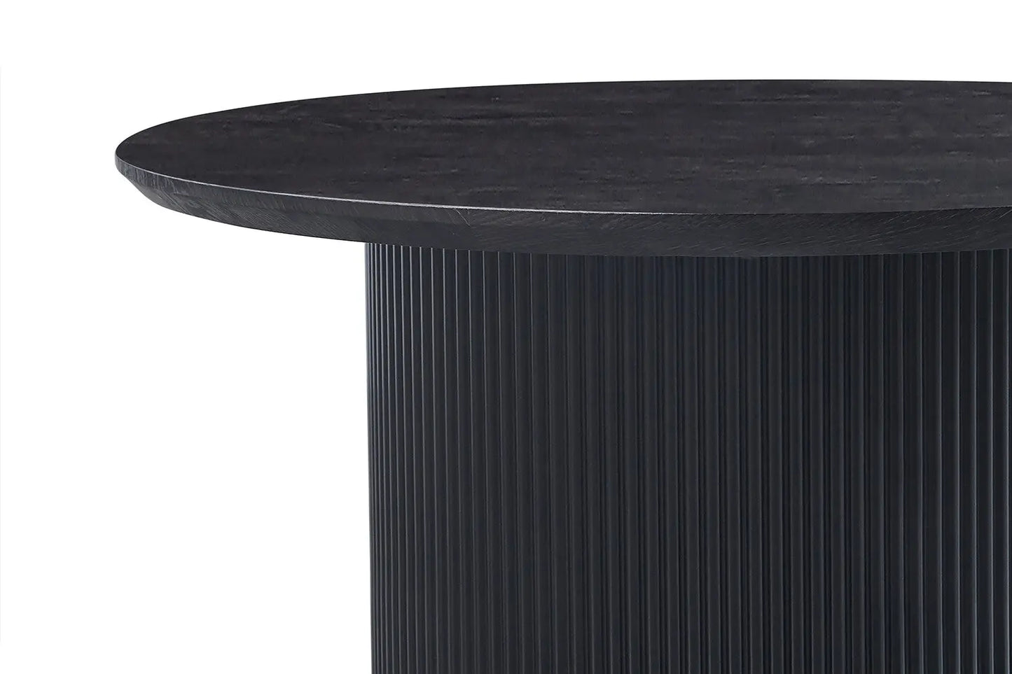 LYANE - Table Basse Ronde - 80 cm - Effet Brun foncé ROUSSEAU