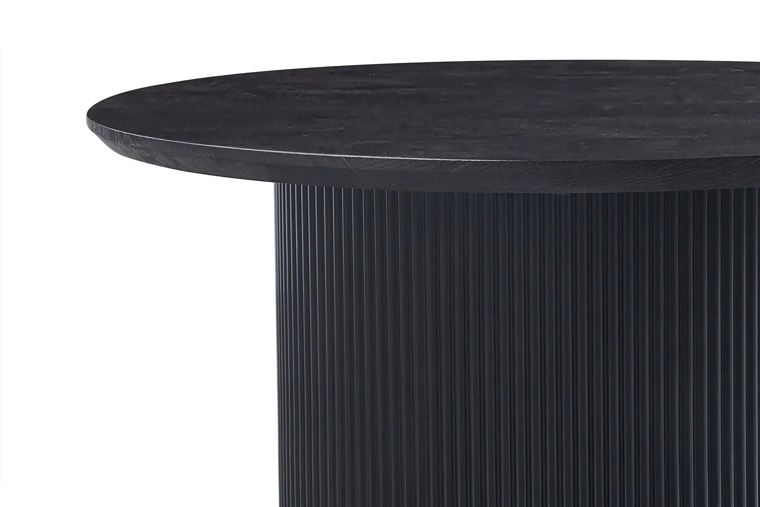 LYANE - Table Basse Ronde - 80 cm - Effet Brun foncé ROUSSEAU