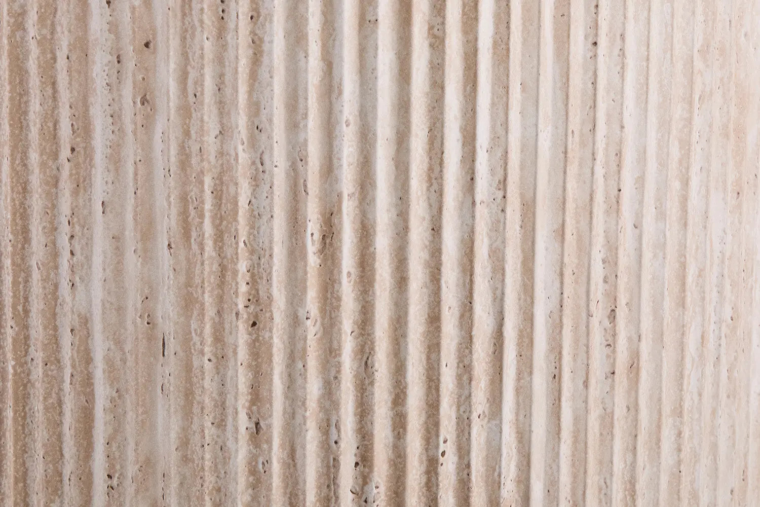 LYANE - Table à Manger Ovale - 200 ou 220 cm - Effet Travertin Beige, 200 cm ROUSSEAU