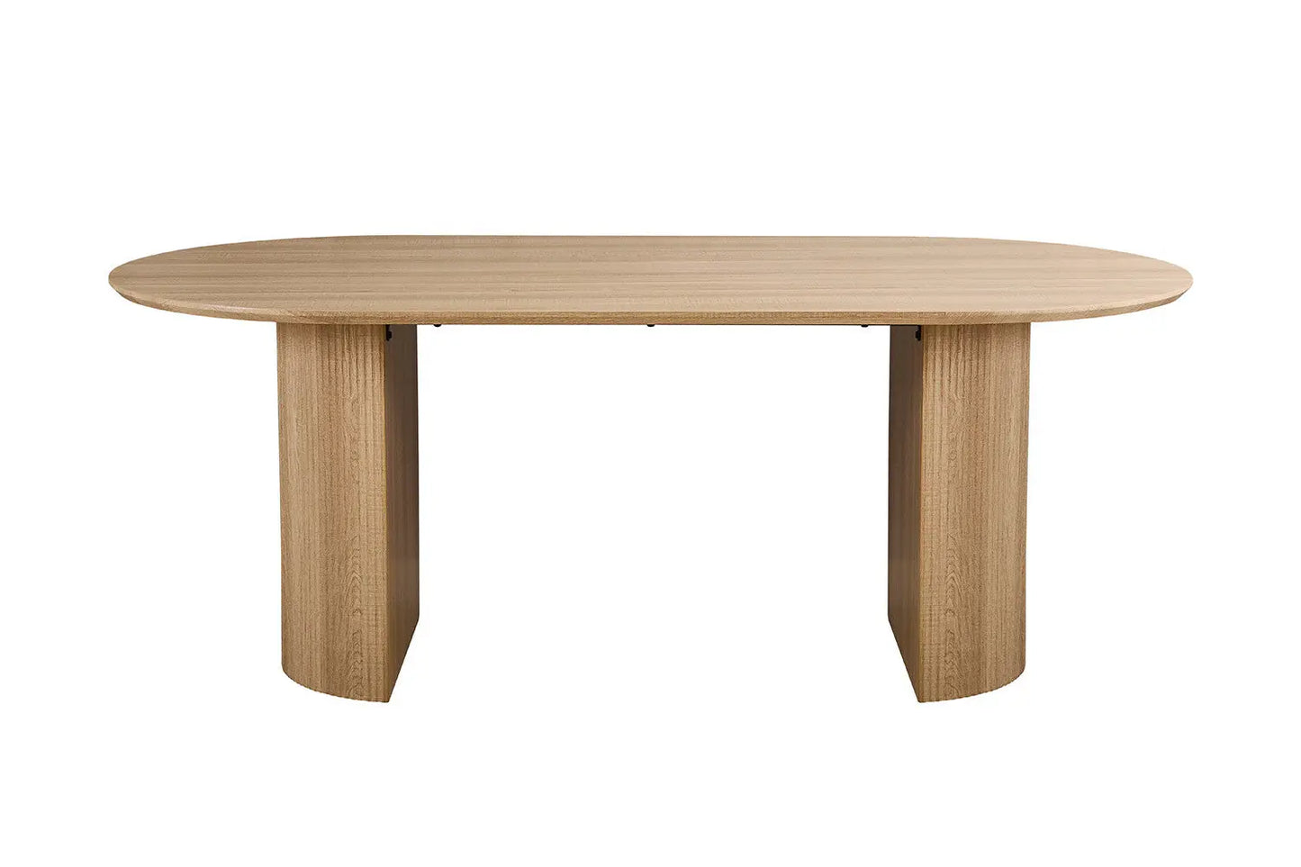 LYANE - Table à Manger Ovale - Effet Chêne Naturel - 200 cm ROUSSEAU