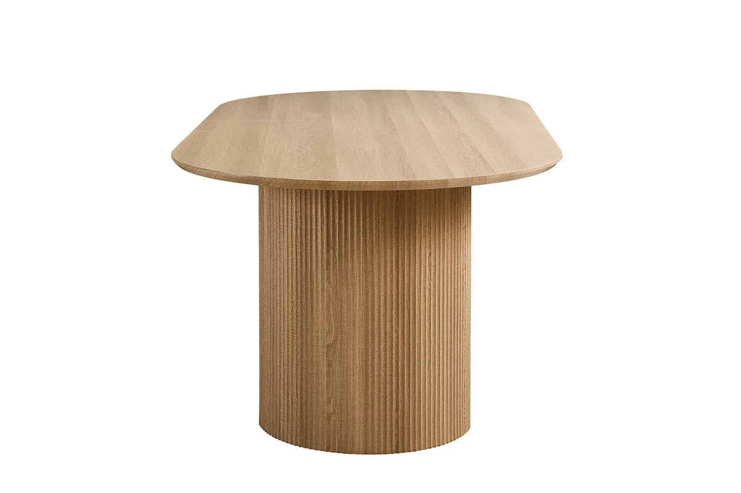 LYANE - Table à Manger Ovale - Effet Chêne Naturel - 200 cm ROUSSEAU