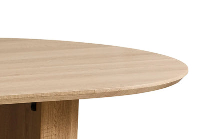 LYANE - Table à Manger Ovale - Effet Chêne Naturel - 200 cm ROUSSEAU