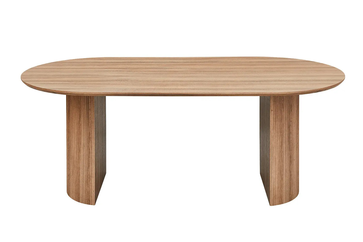 LYANE - Table à Manger Ovale - Effet Chêne Vieilli - 200 cm ROUSSEAU