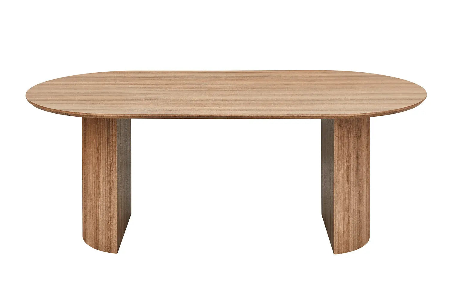LYANE - Table à Manger Ovale - Effet Chêne Vieilli - 200 cm ROUSSEAU