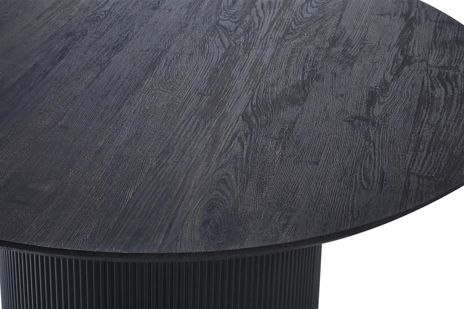 LYANE - Table à Manger Ronde - 120 cm - Effet Brun foncé ROUSSEAU