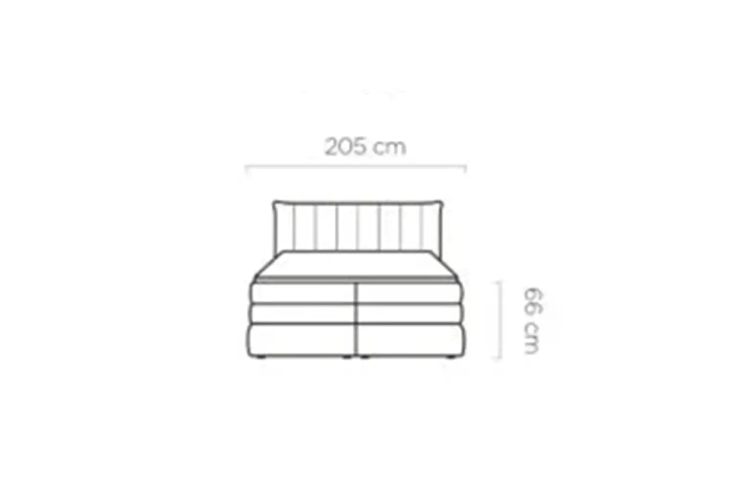 Lit Coffre Box Spring AMBER avec Matelas Bonell - 180 x 200 cm - TIKOYA