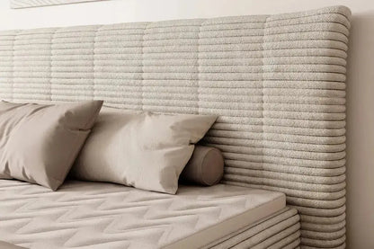 Lit Coffre Box Spring AMBER avec Matelas Bonell Intégré - 180 x 200 cm WERSAL