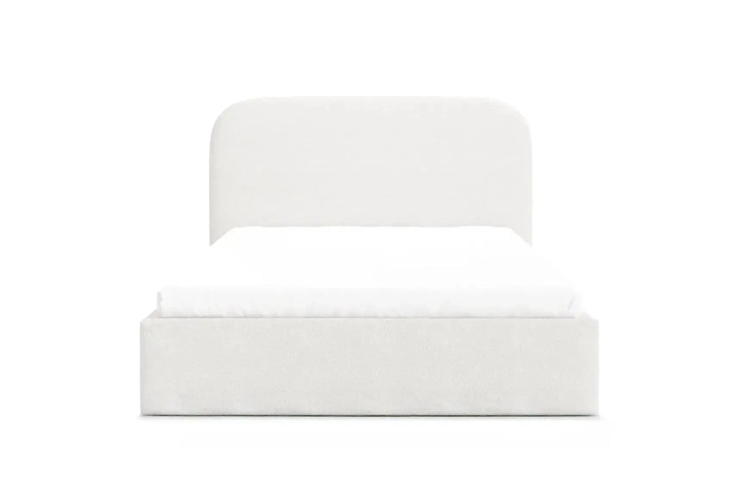 Lit Coffre LINA Laine Bouclée Beige 160 x 200 cm MAISON DES MEUBLES