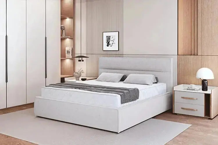 Lit Coffre avec Tête de Lit KELLY - 140 x 200 cm WERSAL