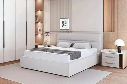 Lit Coffre avec Tête de Lit KELLY - 140 x 200 cm WERSAL