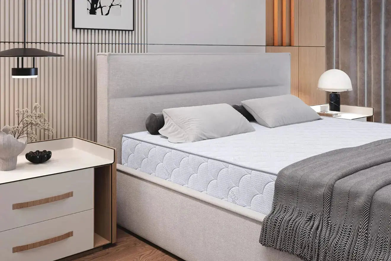Lit Coffre avec Tête de Lit KELLY - 140 x 200 cm WERSAL
