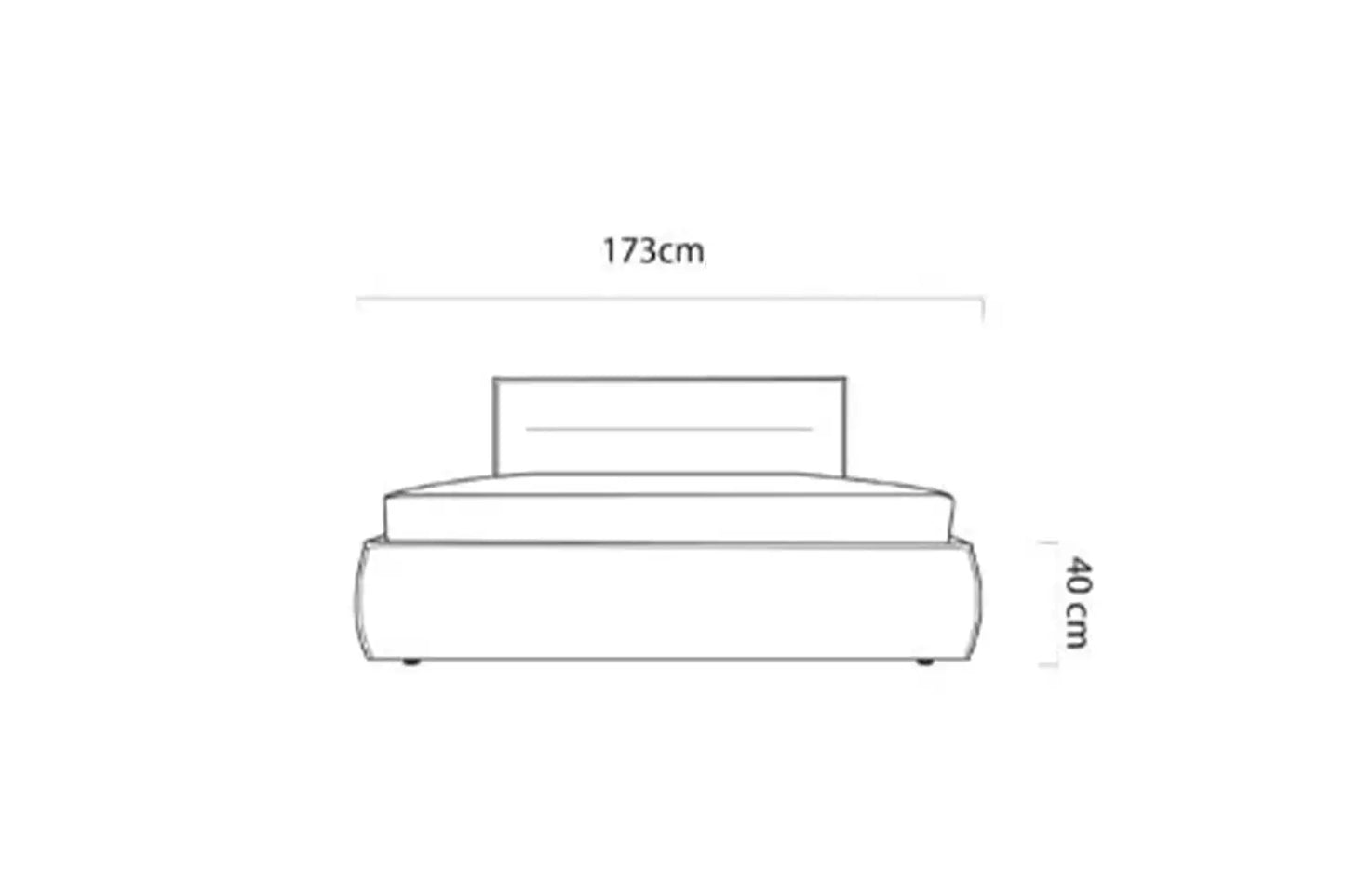 Lit Coffre avec Tête de Lit KELLY - 160 x 200 cm WERSAL
