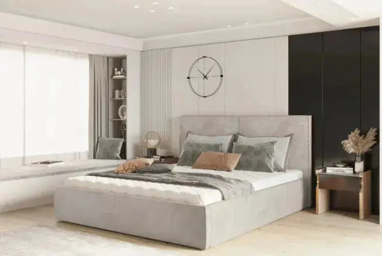 Lit Coffre avec Tête de Lit NICOLE - 140 x 200 cm WERSAL