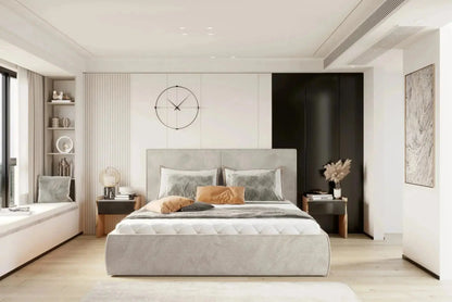 Lit Coffre avec Tête de Lit NICOLE - 140 x 200 cm WERSAL