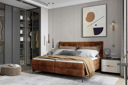 Lit Coffre avec Tête de Lit MARTINA - 140 x 200 cm WERSAL