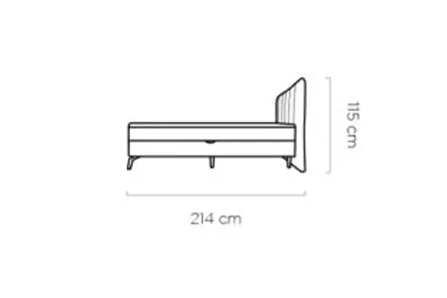 Lit Coffre avec Tête de Lit MARTINA - 140 x 200 cm WERSAL