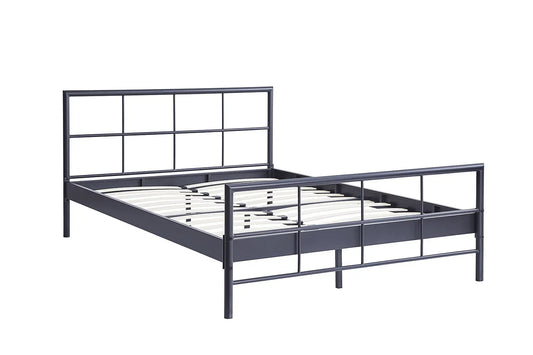 Lit DAVI 140x200 Métal Gris foncé ROUSSEAU