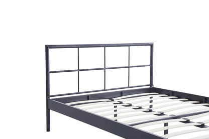 Lit DAVI 140x200 Métal Gris foncé ROUSSEAU