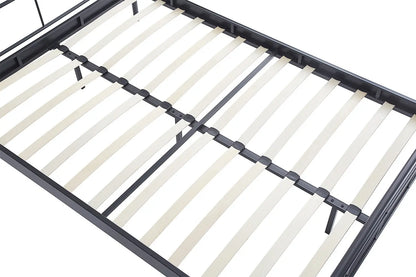 Lit DAVI 140x200 Métal Gris foncé ROUSSEAU