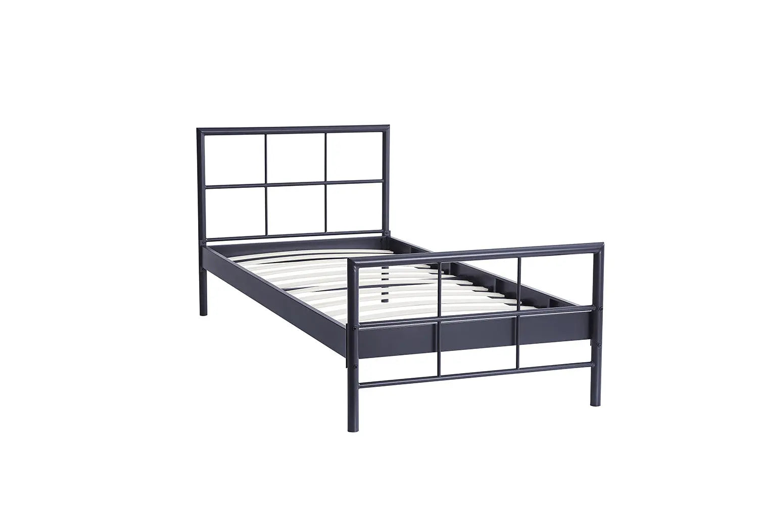 Lit DAVI 90x200 Métal Gris foncé ROUSSEAU
