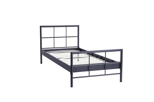 Lit DAVI 90x200 Métal Gris foncé ROUSSEAU
