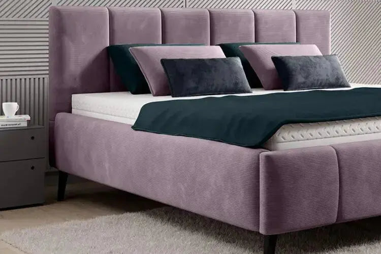 Lit avec Tête de Lit RIVA - 140 x 200 cm WERSAL