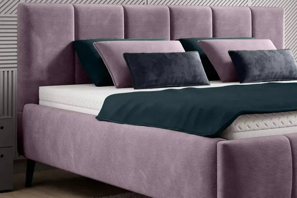 Lit avec Tête de Lit RIVA - 140 x 200 cm WERSAL