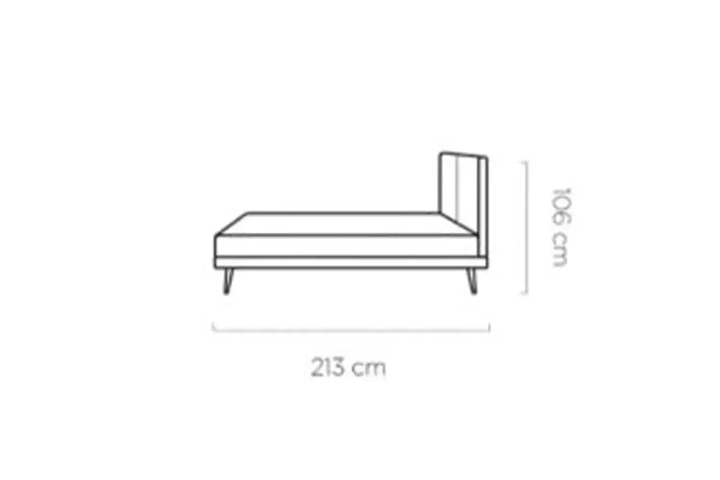 Lit avec Tête de Lit SELENE - 140 x 200 cm WERSAL