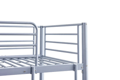 Lit superposé SAMYA 90x200 Divisible Métal Gris ROUSSEAU