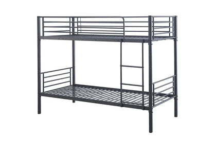 Lit superposé SAMYA 90x200 Divisible Métal Gris foncé ROUSSEAU