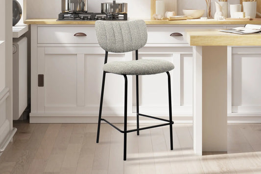 Lot de Chaises de Bar ANITA en PU Brun Foncé - 46 x 53 cm ROUSSEAU