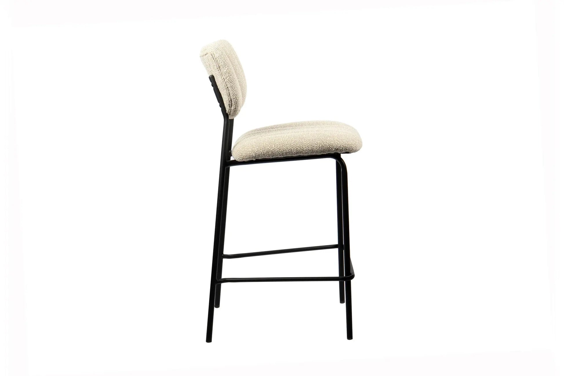 Lot de Chaises de Bar ANITA en Tissu Beige - 46 x 53 cm ROUSSEAU