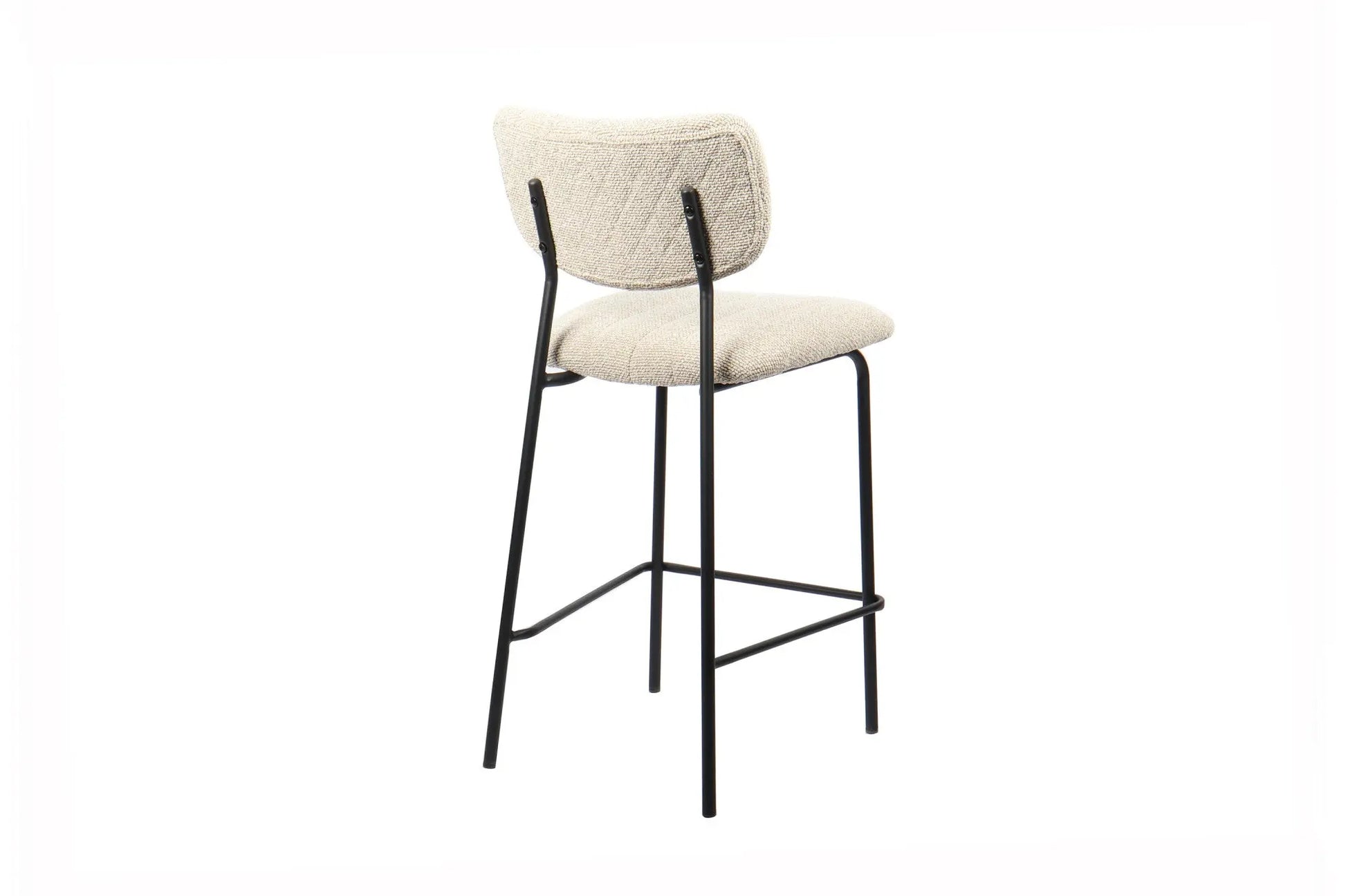 Lot de Chaises de Bar ANITA en Tissu Beige - 46 x 53 cm ROUSSEAU