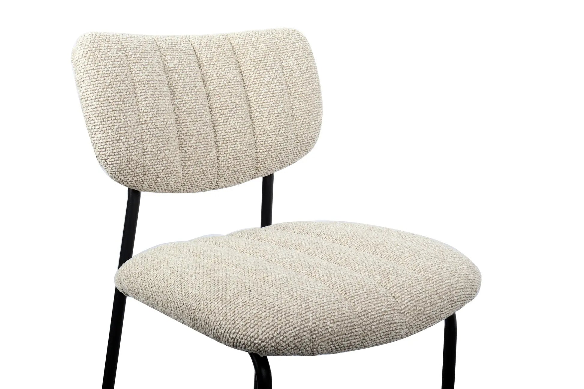 Lot de Chaises de Bar ANITA en Tissu Beige - 46 x 53 cm ROUSSEAU