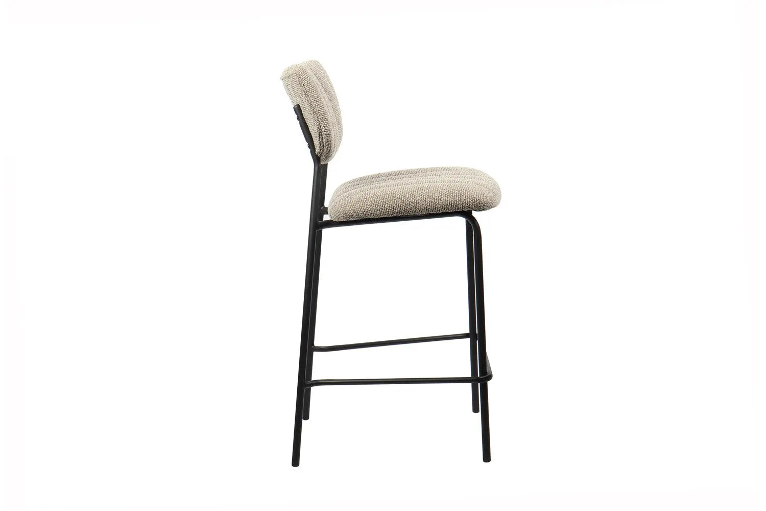 Lot de Chaises de Bar ANITA en Tissu Brun - 46 x 53 cm ROUSSEAU