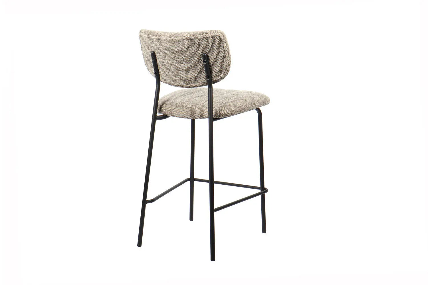 Lot de Chaises de Bar ANITA en Tissu Brun - 46 x 53 cm ROUSSEAU
