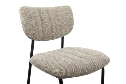 Lot de Chaises de Bar ANITA en Tissu Brun - 46 x 53 cm ROUSSEAU