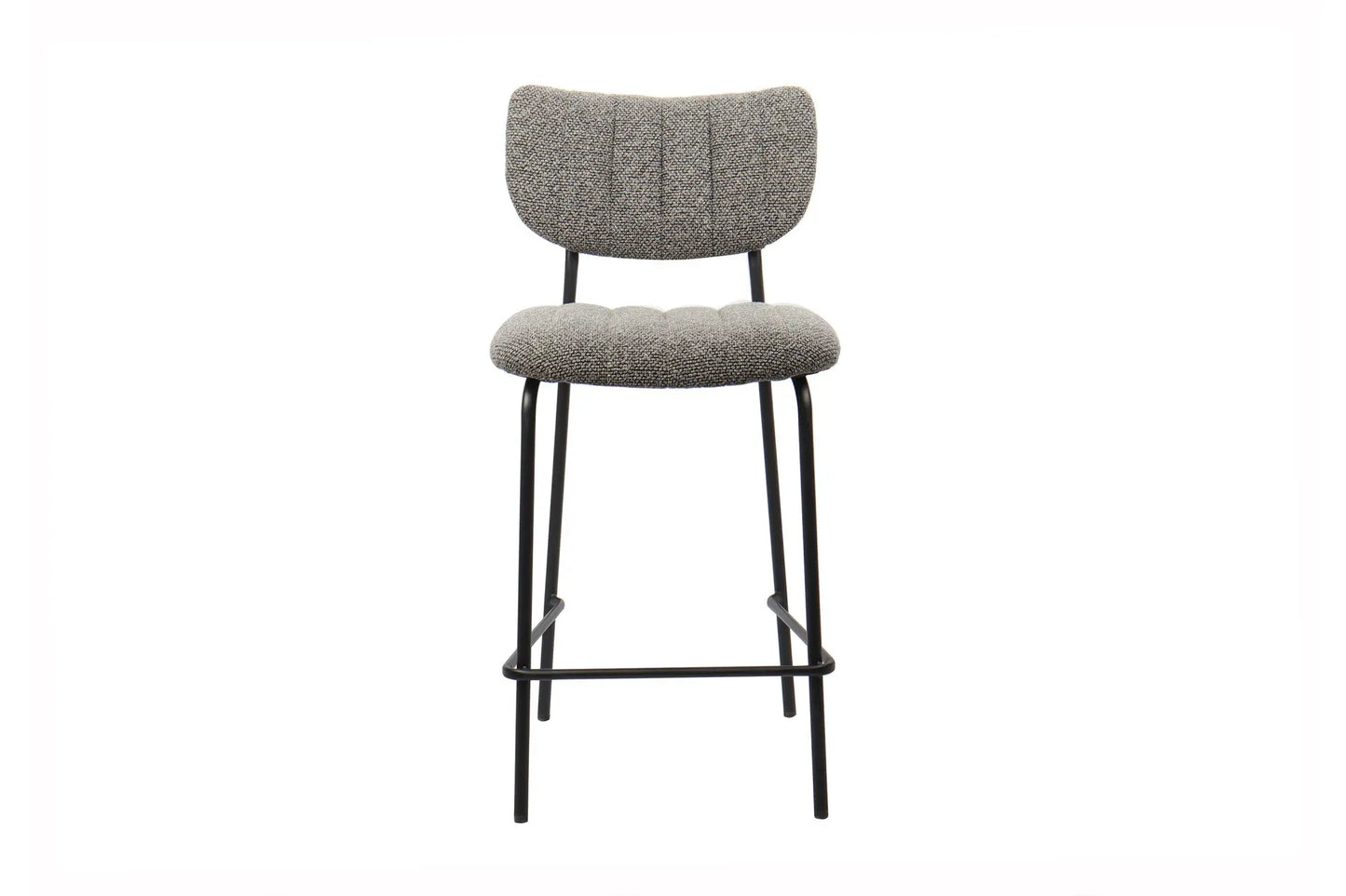Lot de Chaises de Bar ANITA en Tissu Gris Foncé - 46 x 53 cm ROUSSEAU