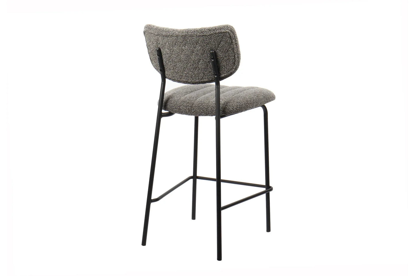 Lot de Chaises de Bar ANITA en Tissu Gris Foncé - 46 x 53 cm ROUSSEAU