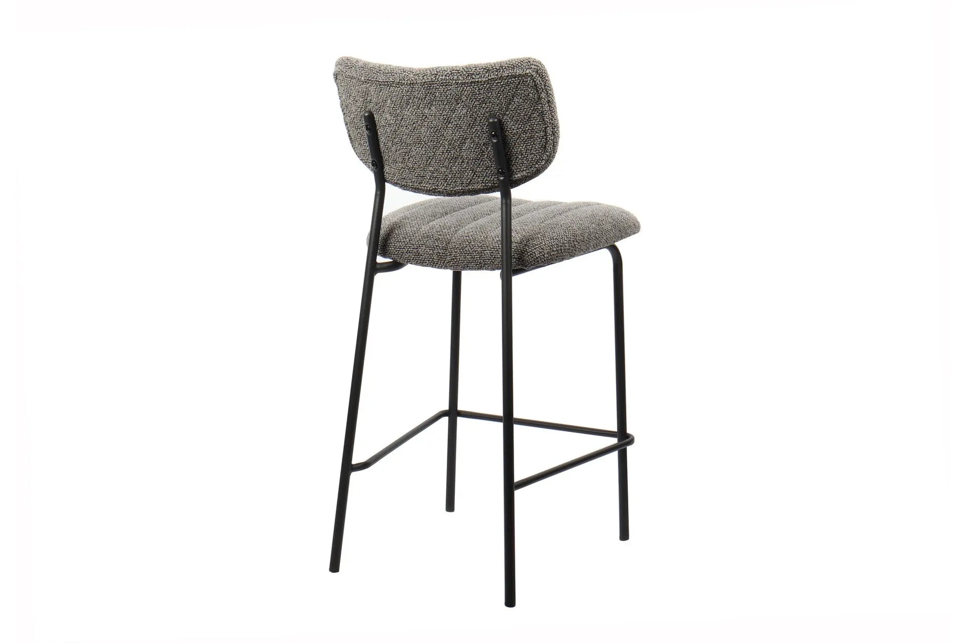Lot de Chaises de Bar ANITA en Tissu Gris Foncé - 46 x 53 cm ROUSSEAU