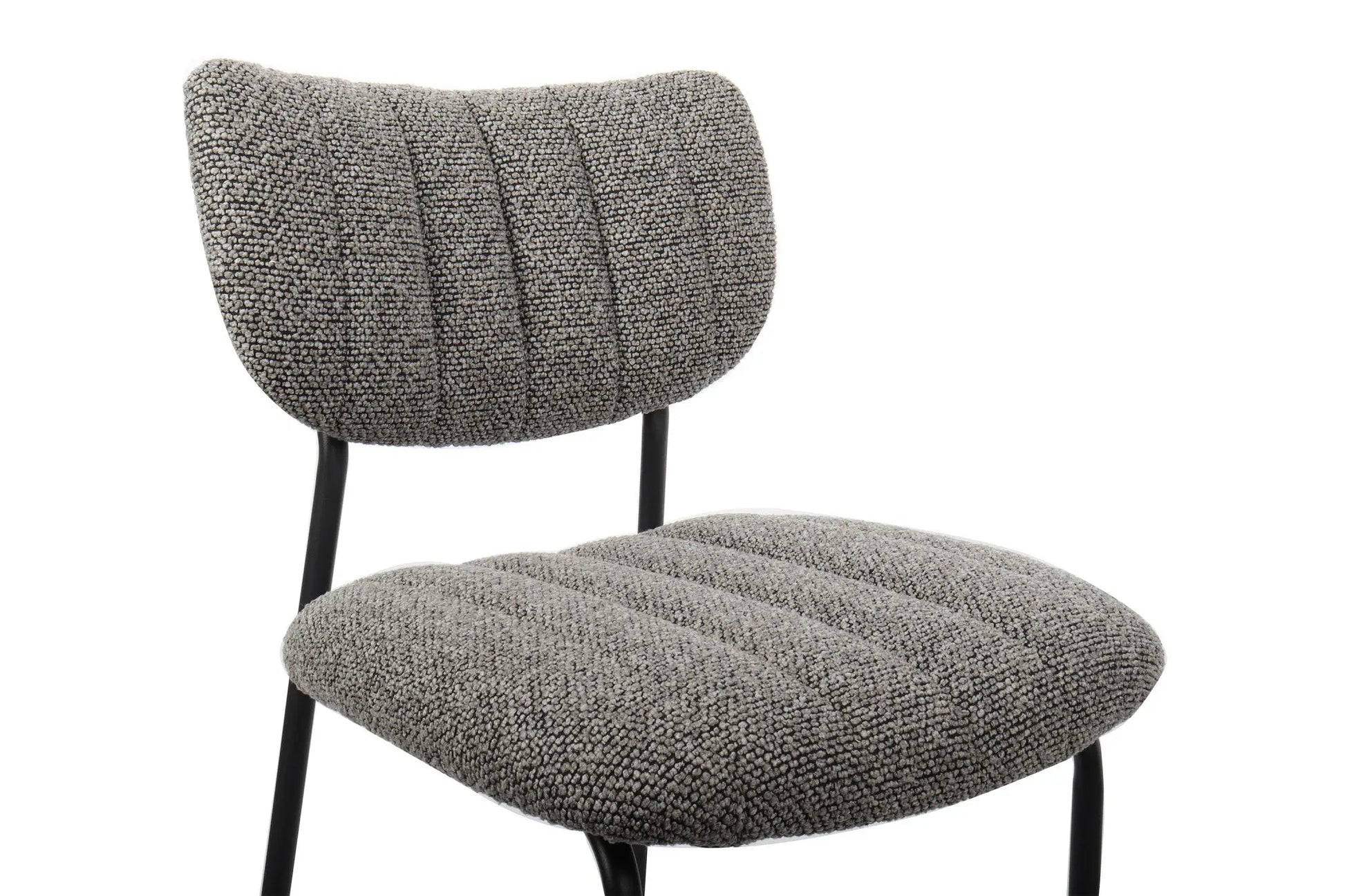 Lot de Chaises de Bar ANITA en Tissu Gris Foncé - 46 x 53 cm ROUSSEAU