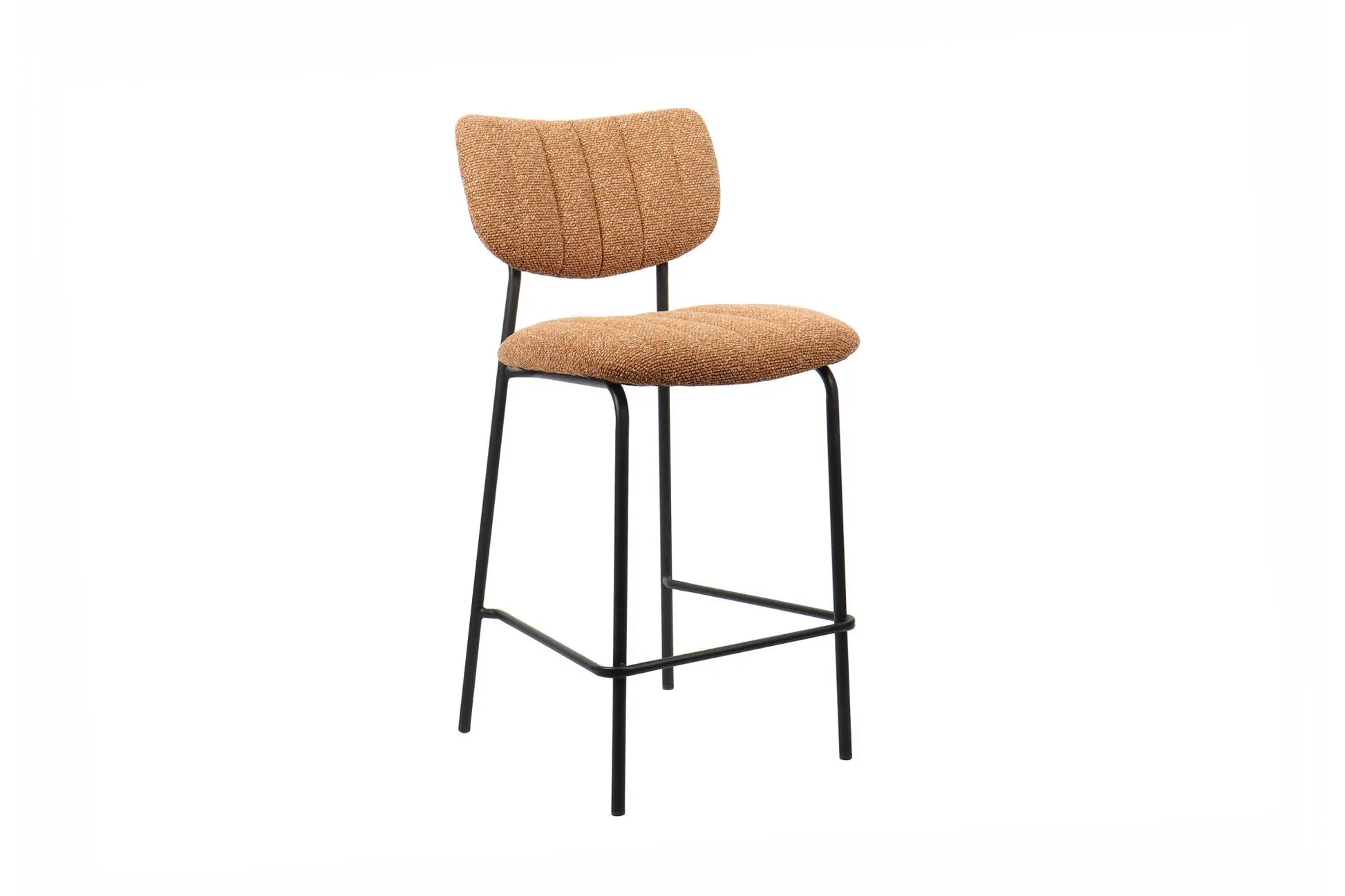 Lot de Chaises de Bar ANITA en Tissu Orange - 46 x 53 cm ROUSSEAU