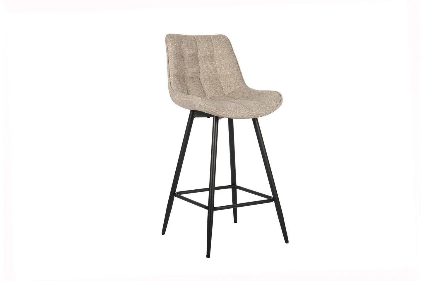 Lot de Chaises de Bar ARIANE en Tissu Beige - 46 x 55 cm ROUSSEAU