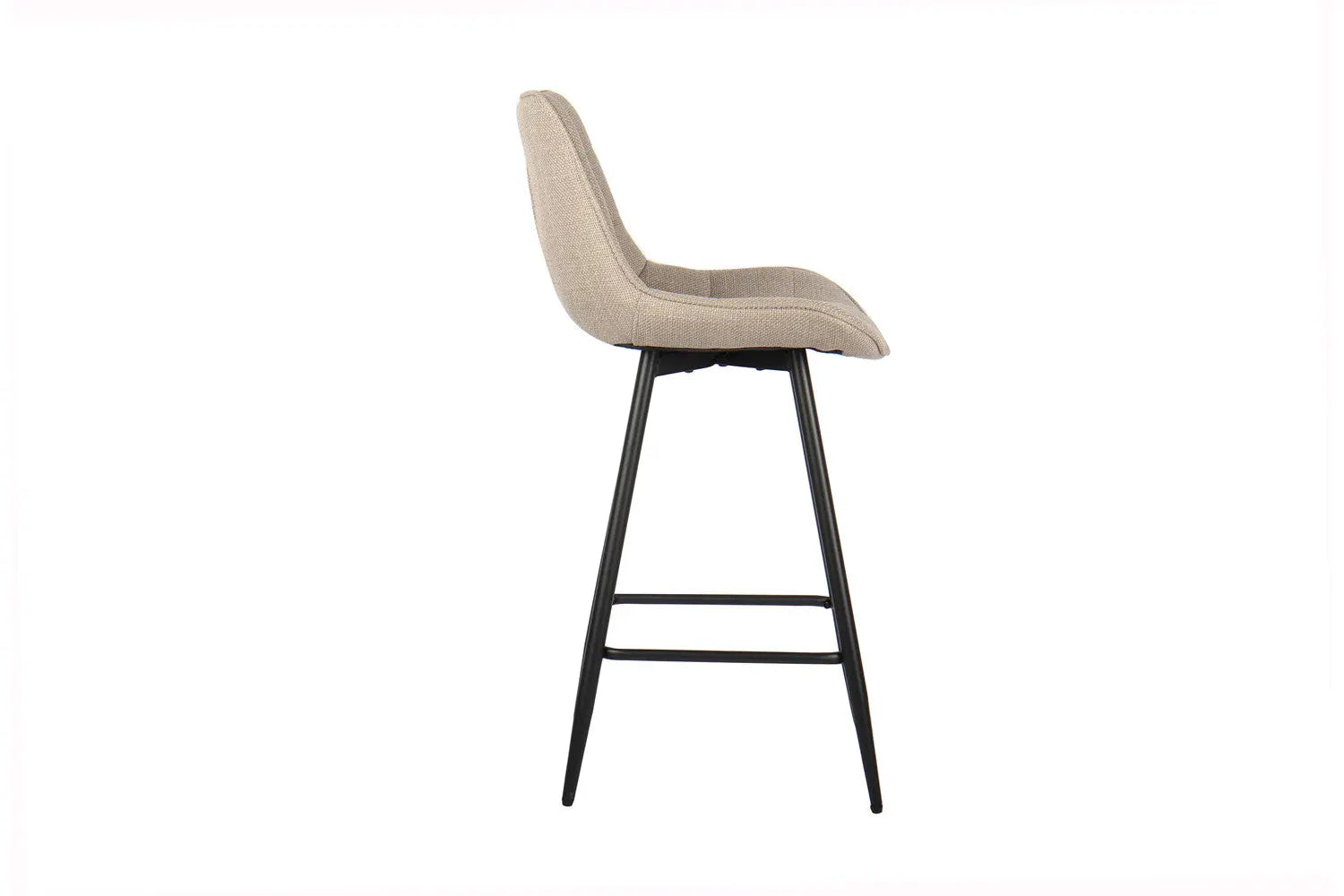 Lot de Chaises de Bar ARIANE en Tissu Beige - 46 x 55 cm ROUSSEAU