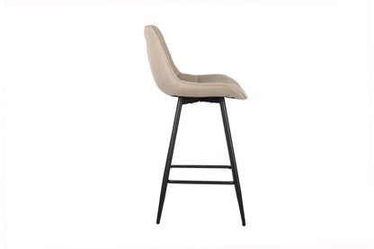Lot de Chaises de Bar ARIANE en Tissu Beige - 46 x 55 cm ROUSSEAU