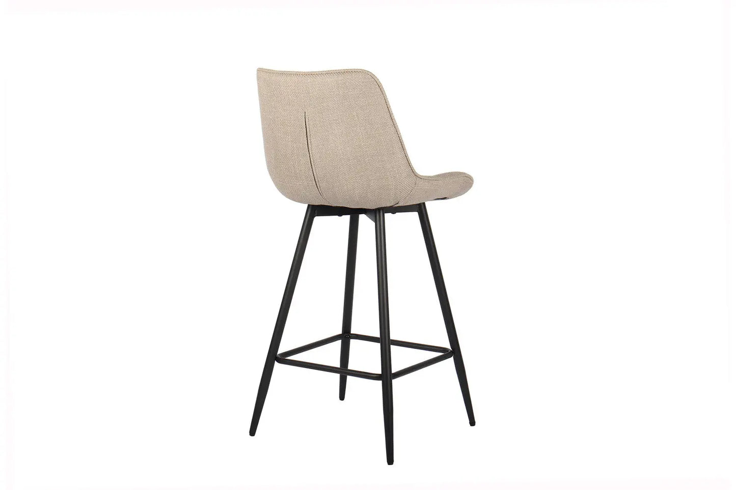 Lot de Chaises de Bar ARIANE en Tissu Beige - 46 x 55 cm ROUSSEAU