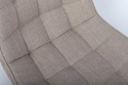 Lot de Chaises de Bar ARIANE en Tissu Beige - 46 x 55 cm ROUSSEAU