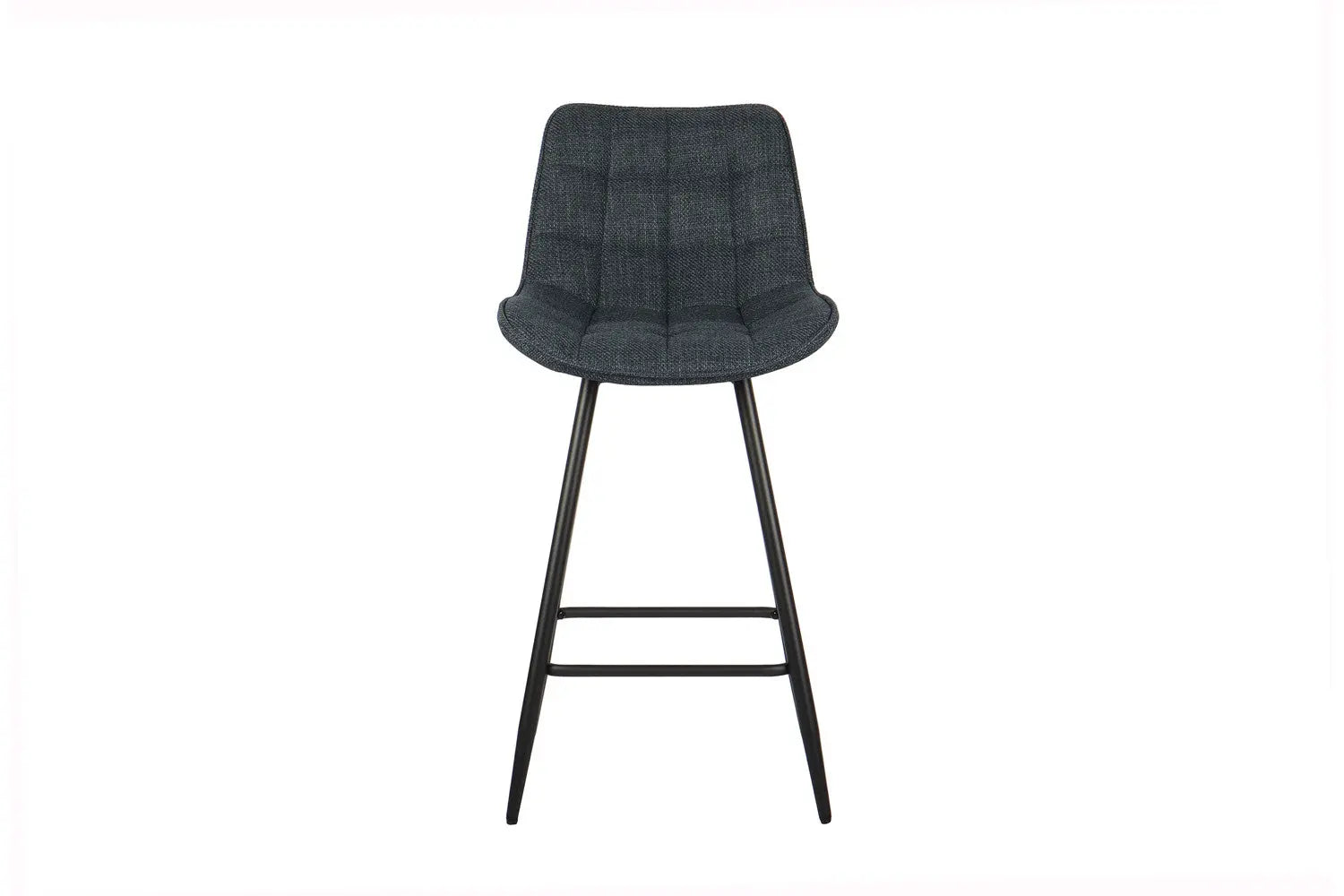 Lot de Chaises de Bar ARIANE en Tissu Bleu Foncé - 46 x 55 cm ROUSSEAU